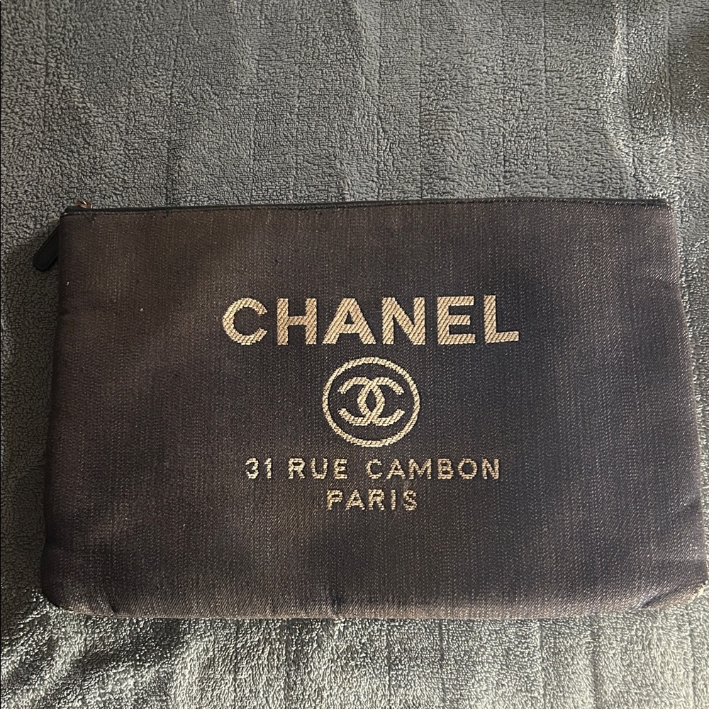 Chanel Denim Pouch